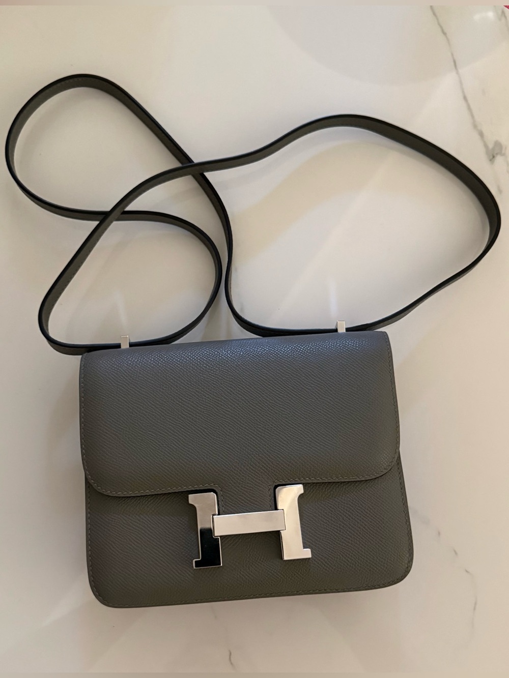 Beautiful croosbiady/shoulder bag in dark gray color.